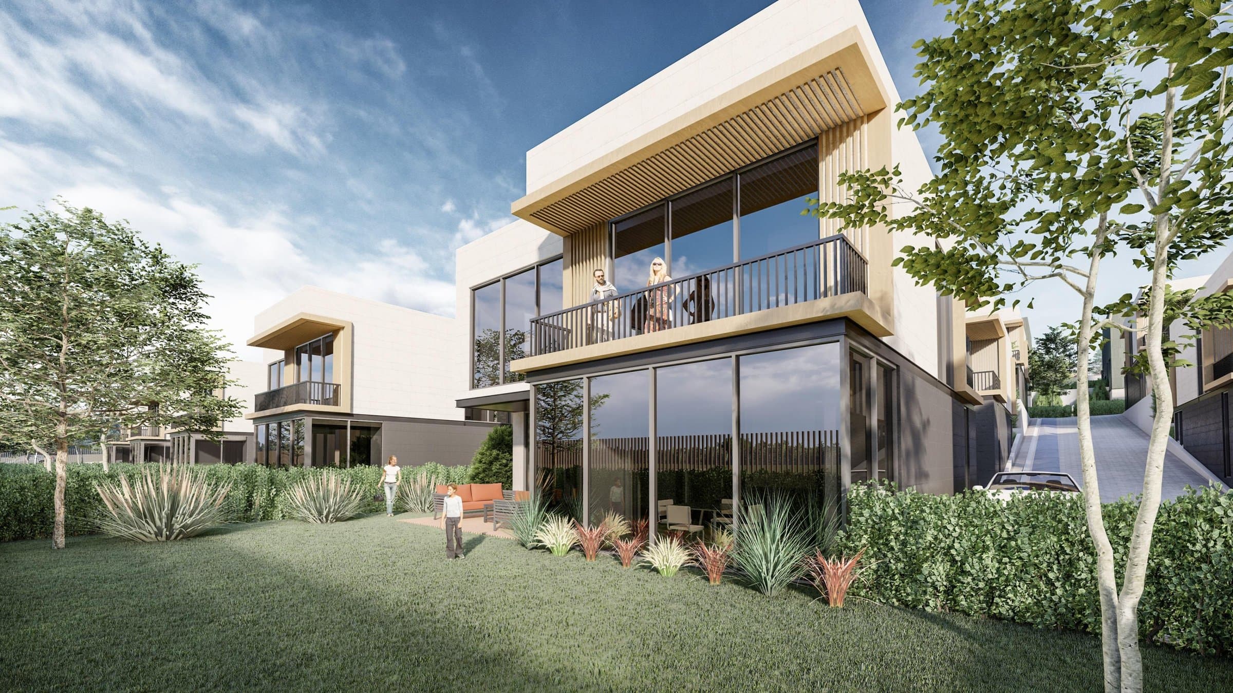 ANVA Çayyolu Villaları — villa ve bahçe görünümü