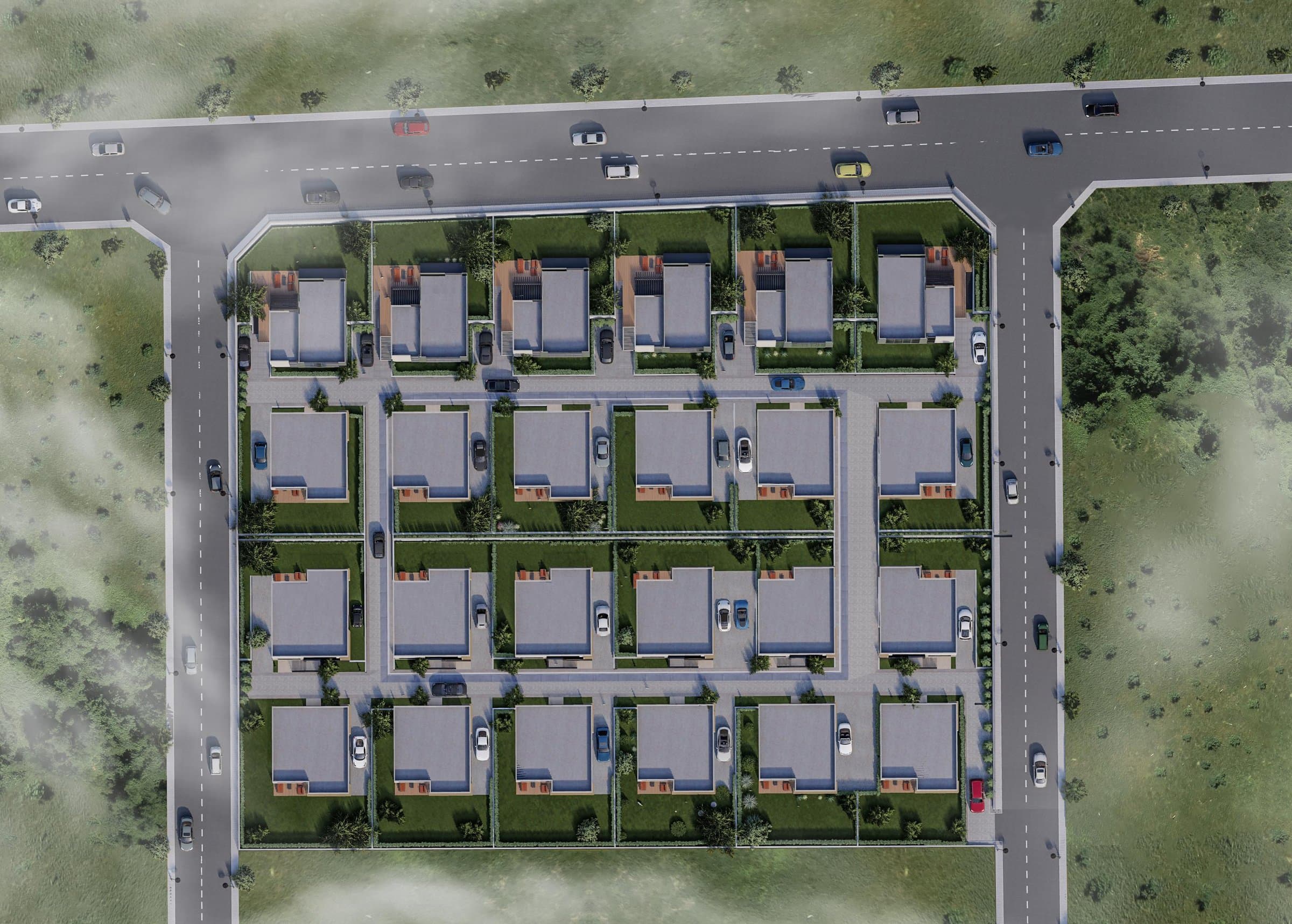 ANVA Çayyolu Villaları — vaziyet planı görünümü