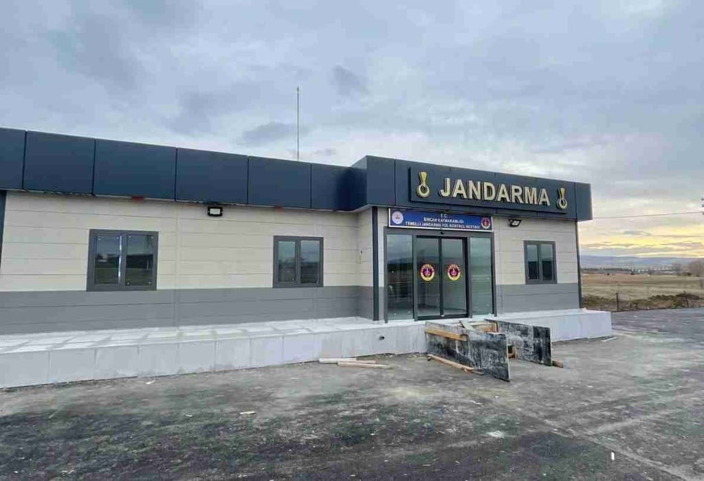 Jandarma Karakolları Prefabrik Yapım İşleri — yol kontrol noktası