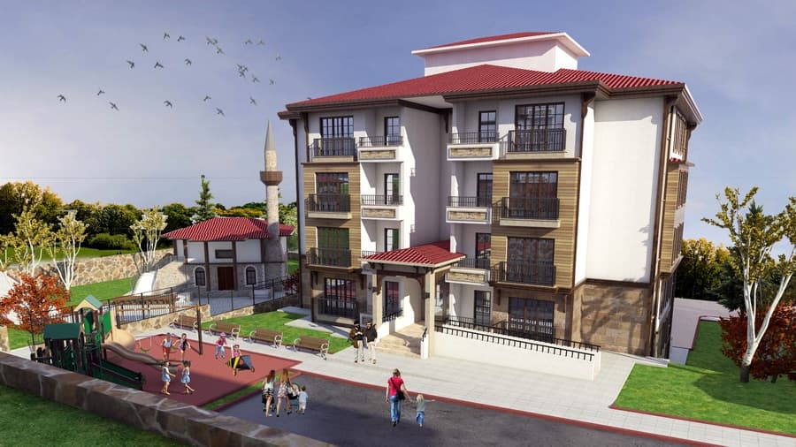 Kahramanmaraş Pazarcık Yukarı Pazarcık 5. Etap — TOKİ tanıtım görseli — resmi proje fotoğrafı değil